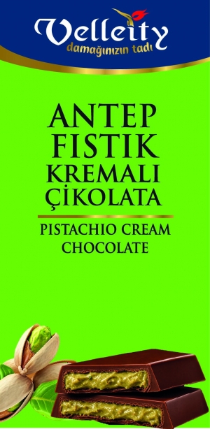 Antep Fıstık Kremalı Dolgu Çikolata  25g - 50g - 95g - 200g